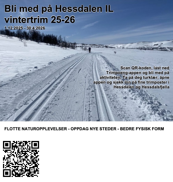 Bli med på Hessdalen IL vintertrim 25-26 !